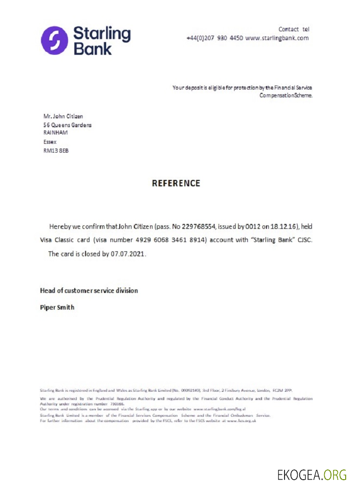 Royaume , Unibank , closure référence